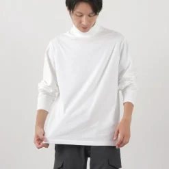 YONETOMI NEW BASIC / NEW BASIC GARMENT DYE T-SHIRT TURTLE NECK