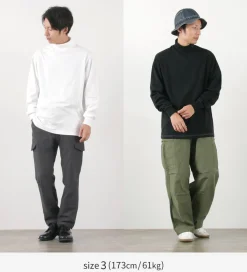 YONETOMI NEW BASIC / NEW BASIC GARMENT DYE T-SHIRT TURTLE NECK
