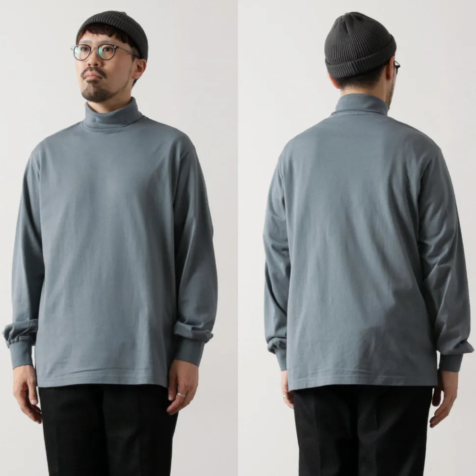 YONETOMI NEW BASIC / NEW BASIC GARMENT DYE T-SHIRT TURTLE NECK
