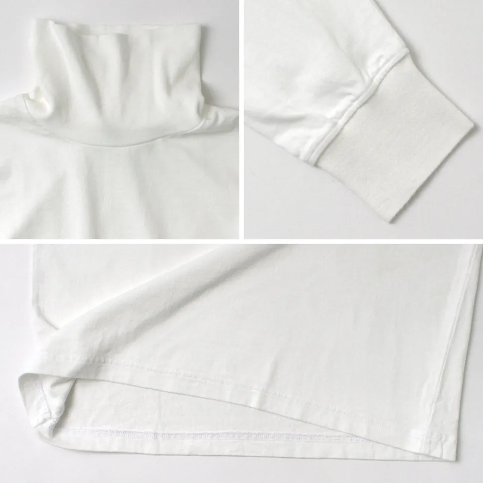 YONETOMI NEW BASIC / NEW BASIC GARMENT DYE T-SHIRT TURTLE NECK
