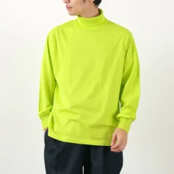 YONETOMI NEW BASIC / NEW BASIC GARMENT DYE T-SHIRT TURTLE NECK