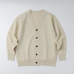 YONETOMI NEW BASIC / Rigid Cashmere Knit Cardigan