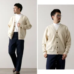 YONETOMI NEW BASIC / Rigid Cashmere Knit Cardigan