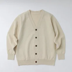 YONETOMI NEW BASIC / Rigid Cashmere Knit Cardigan