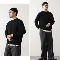 YONETOMI NEW BASIC / Rigid Cashmere Knit Pullover Garment Dyed