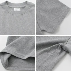 YONETOMI NEW BASIC / Side Round body knitted T-shirt