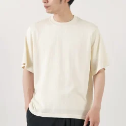YONETOMI NEW BASIC / Silk Knit T-Shirt