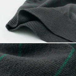 YONETOMI NEW BASIC / Wave Cotton Knit Pullover Striped